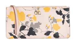 Salvatore Ferragamo Floral Wristlet, Leather, Pink, C572, 2*